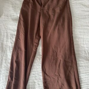 Abercrombie - Sloane brown wide leg pant (size m / medium)